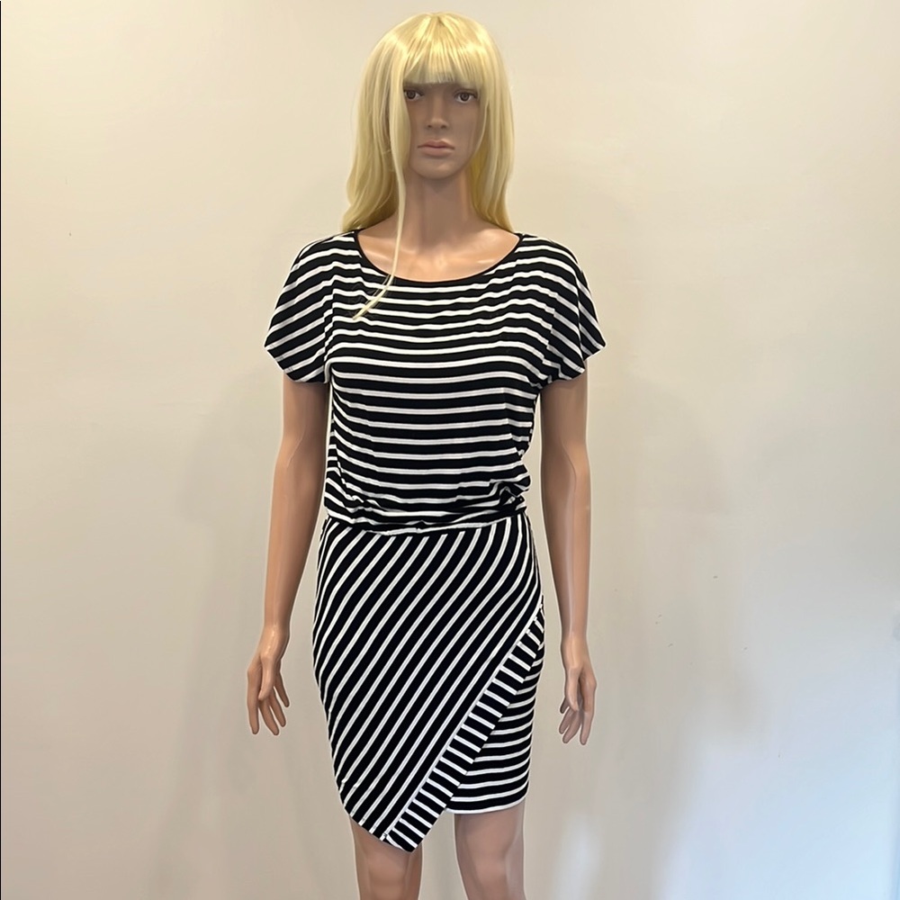 White House Black Market Asymmetrical Wrap Mini Dress